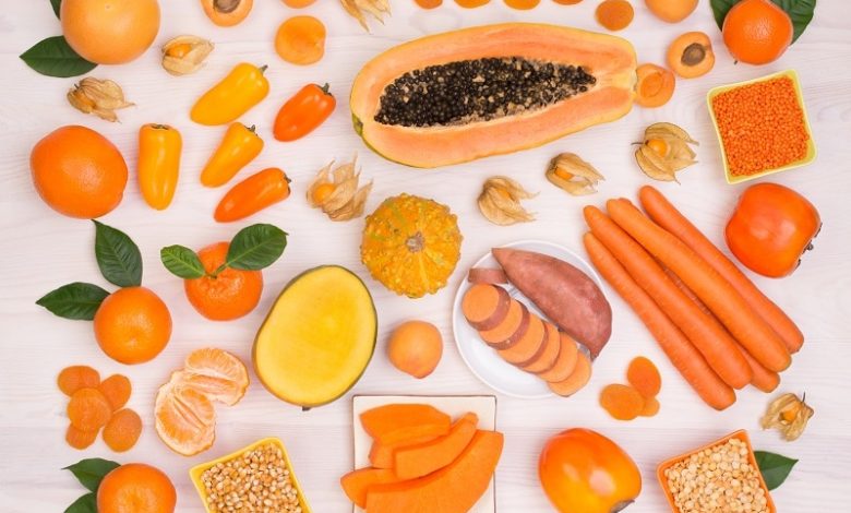 فوائد الفاكهة والخضروات البرتقالية مذهلة
