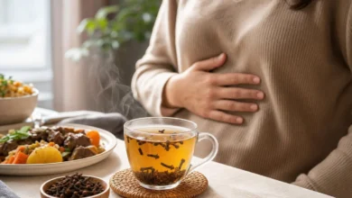 شاي القرنفل بعد الأكل