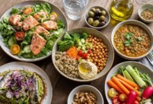 وجبات غداء غنية بالبروتين ومضادة للالتهابات